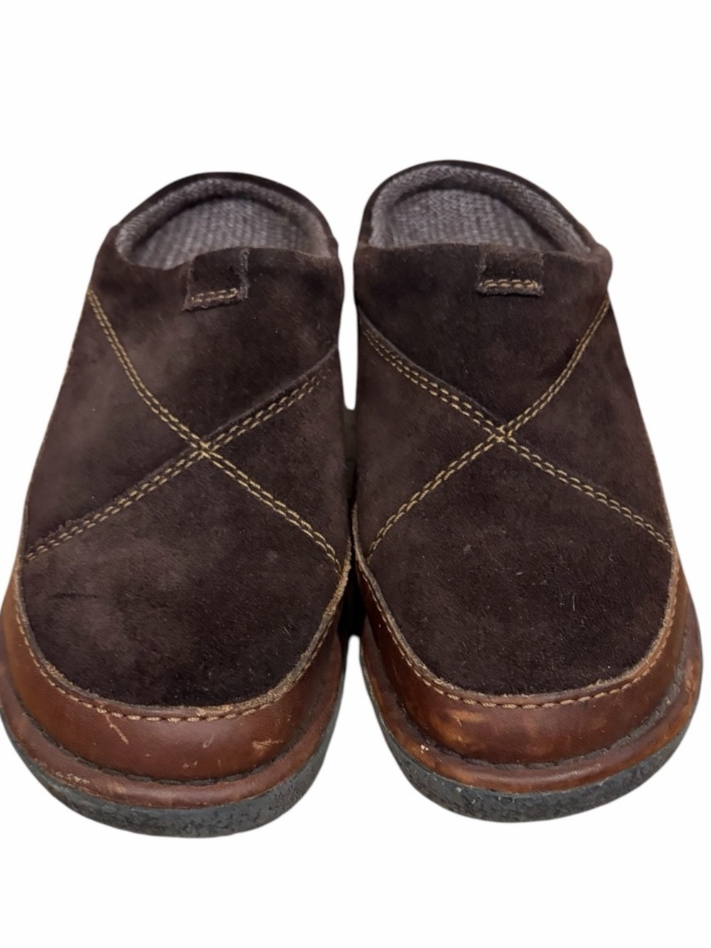 Eastland brown suede mules On Comfort Clog mules size 7.5